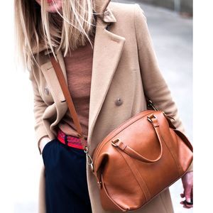 Madewell The Glasgow Satchel Brown Leather Bag